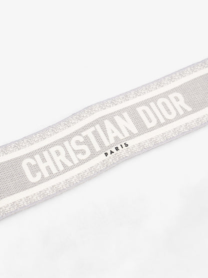 Christian Dior Adjustable Shoulder Strap With Ring Grey Oblique Canvas