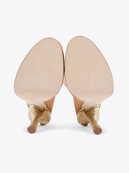 Burberry Sock Style Ankle Boot 120 Nude Fabric EU 38 UK 5