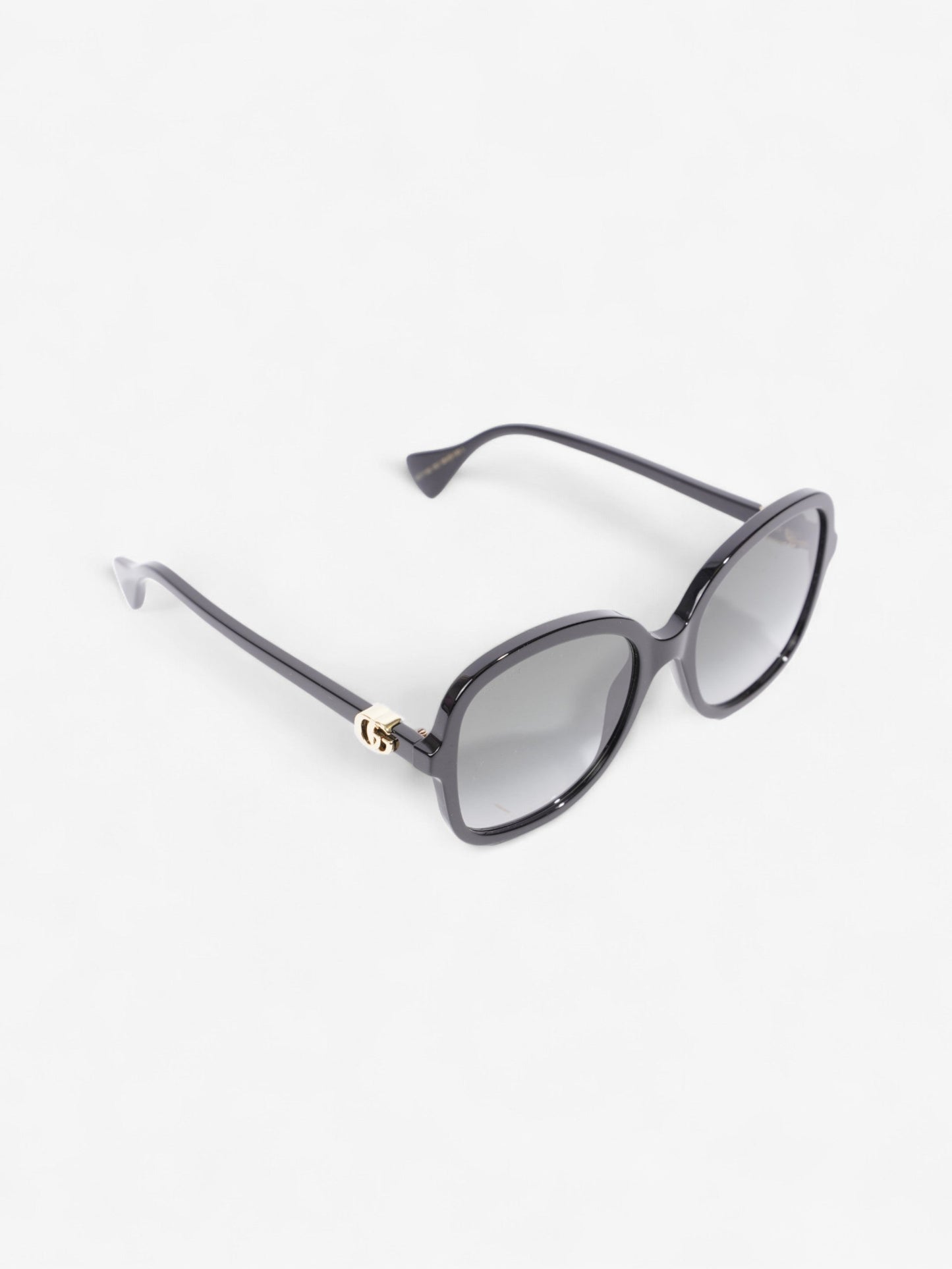 Gucci Round Sunglasses Black Acetate 145mm