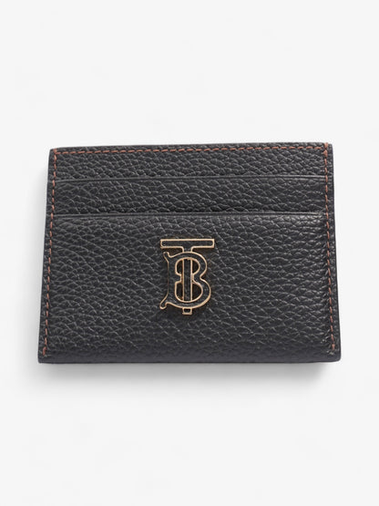 Burberry TB Card Holder Black Calfskin Leather