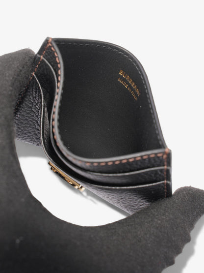 Burberry TB Card Holder Black Calfskin Leather