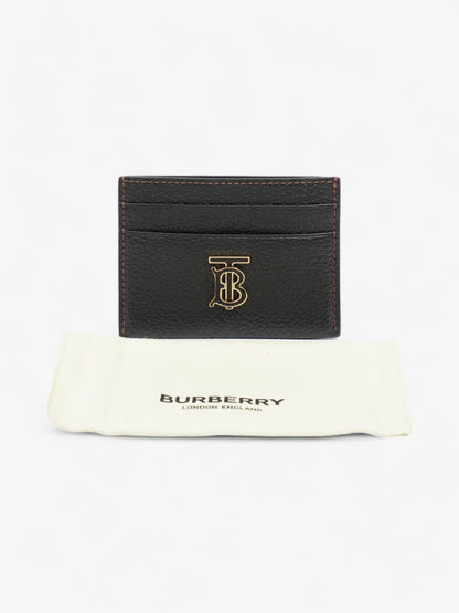 Burberry TB Card Holder Black Calfskin Leather