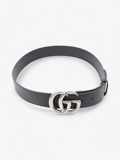 Gucci GG Marmont Wide Belt Black Leather 95cm 38mm