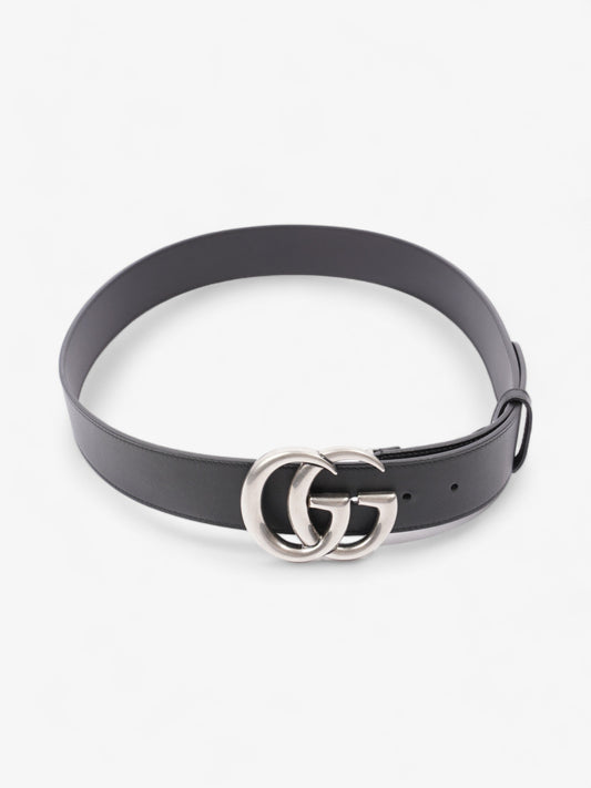 Gucci GG Marmont Wide Belt Black Leather 95cm 38mm