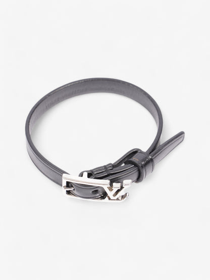 Louis Vuitton Skyline Bracelet Black Leather 19