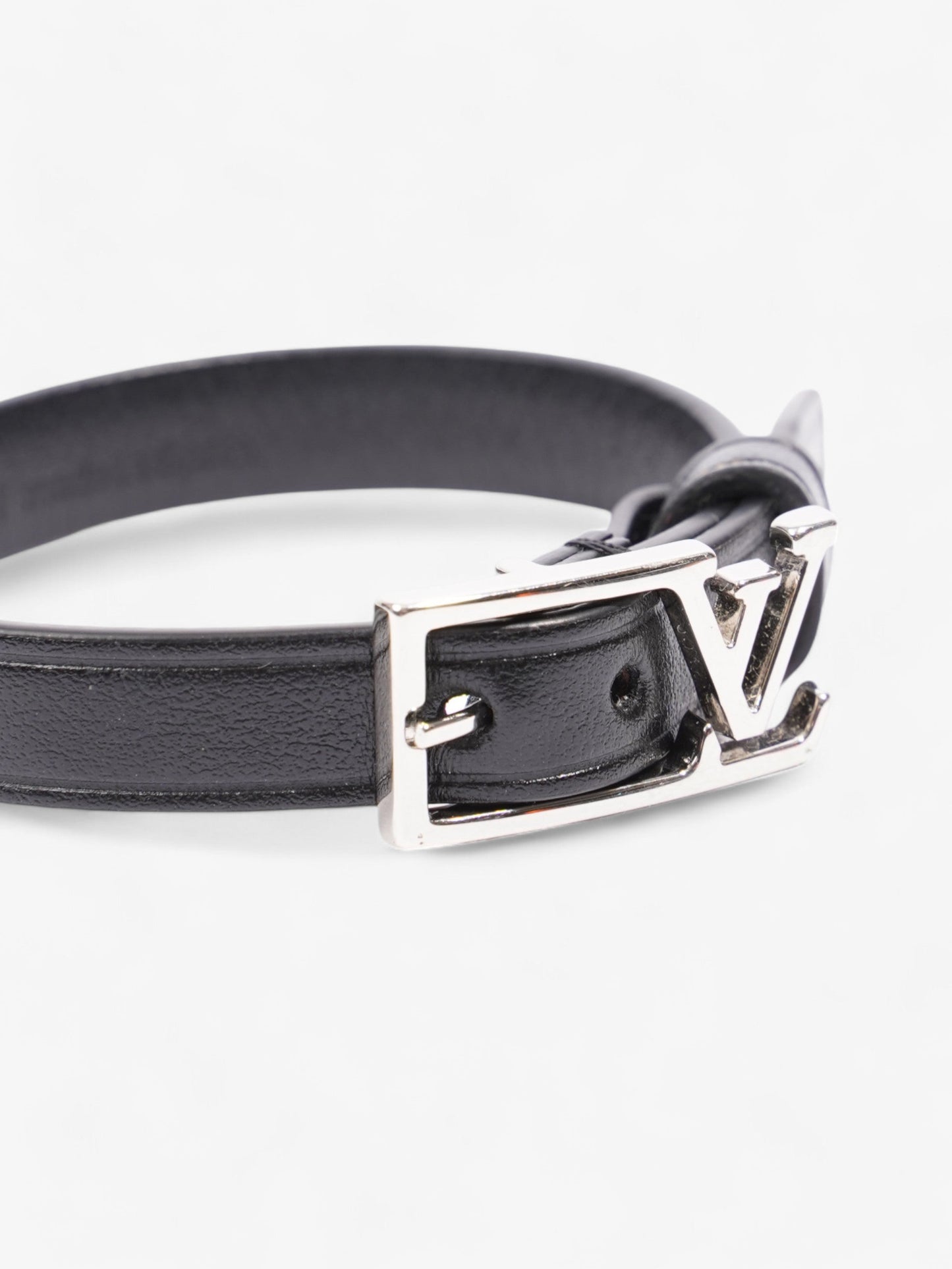 Louis Vuitton Skyline Bracelet Black Leather 19