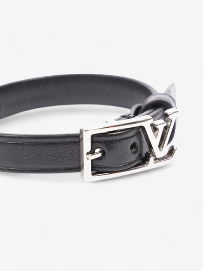 Louis Vuitton Skyline Bracelet Black Leather 19