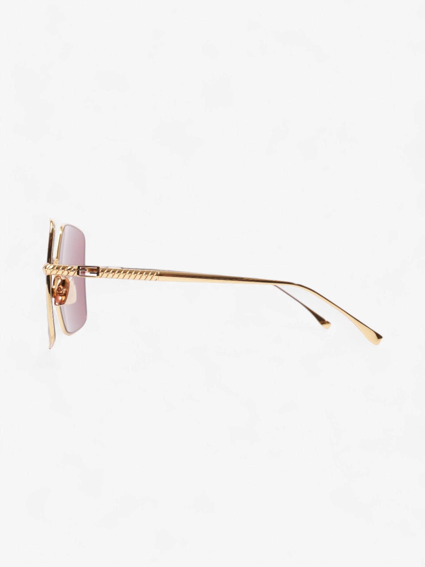 Fendi Oversized Gradiant Sunglasses Gold / Pink Acetate 145mm
