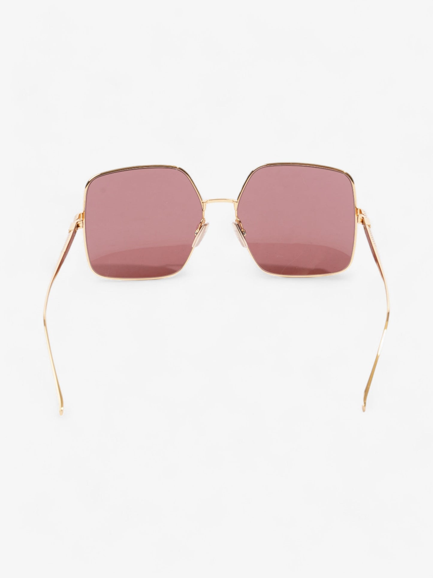 Fendi Oversized Gradiant Sunglasses Gold / Pink Acetate 145mm