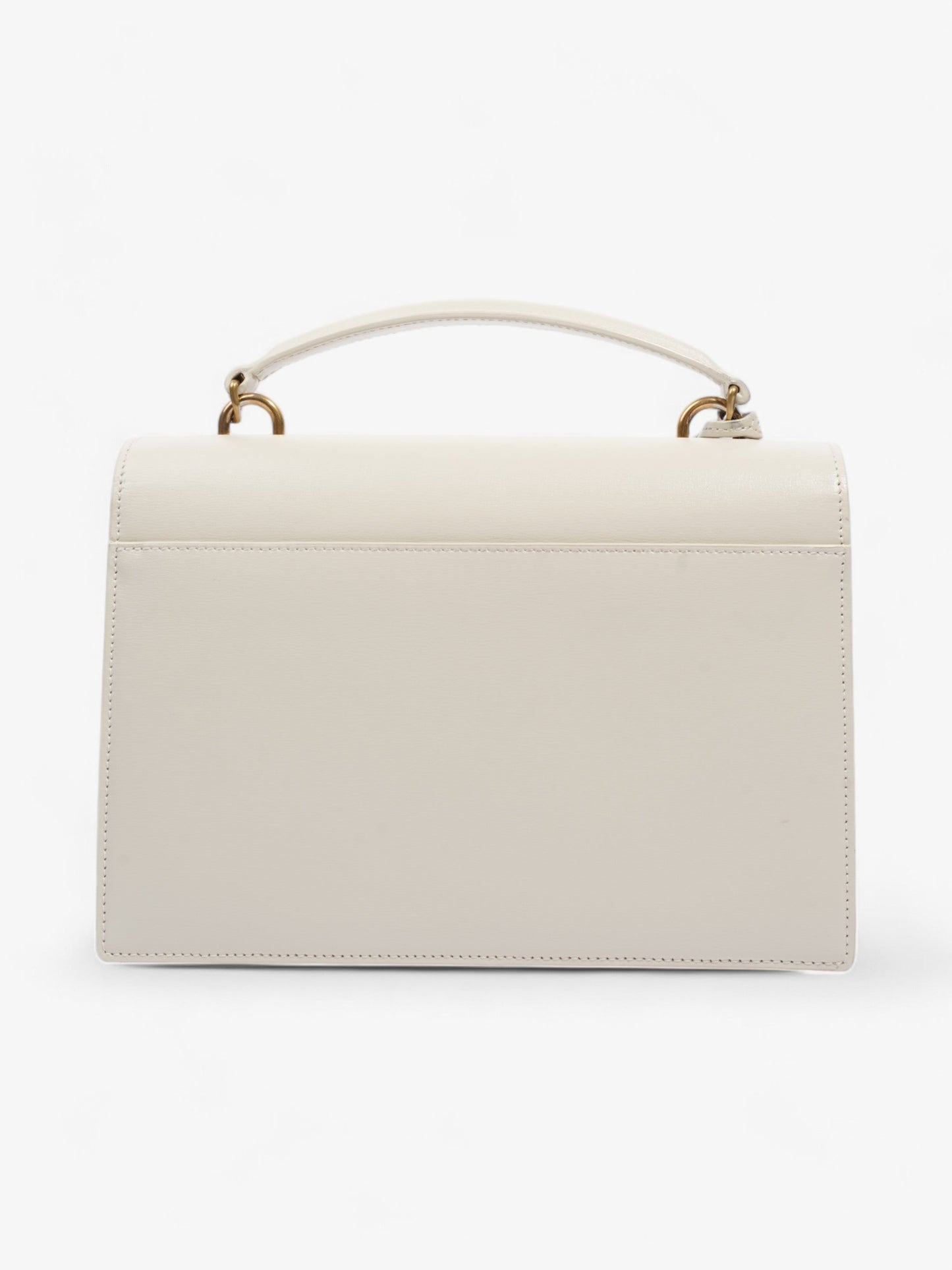 Saint Laurent Sunset White Calfskin Leather Medium