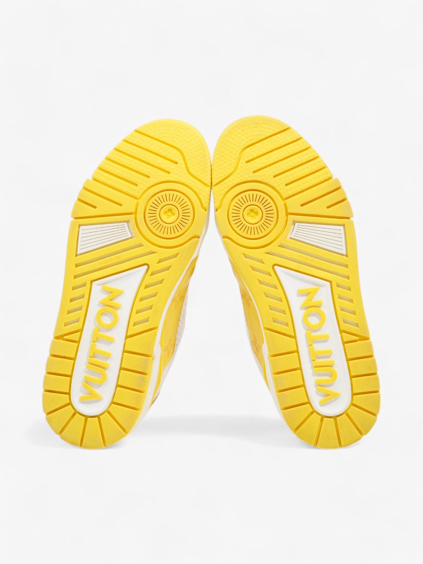Louis Vuitton LV 54 Sneakers White  / Yellow Leather EU 35 UK 2