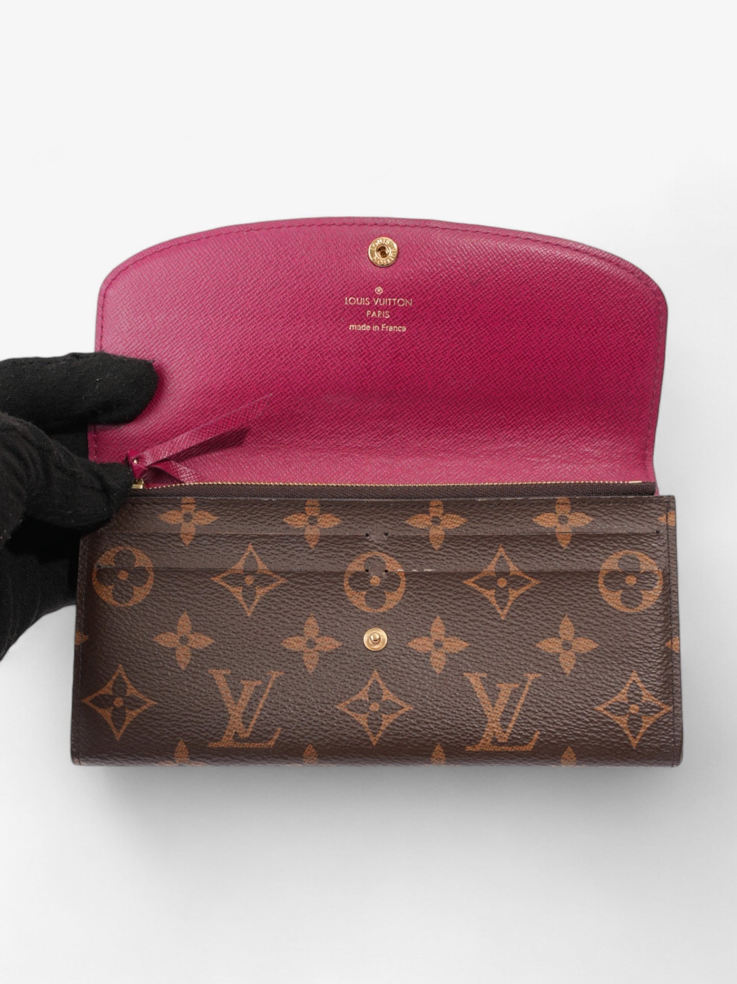 Louis Vuitton Emilie Wallet Monogram Coated Canvas
