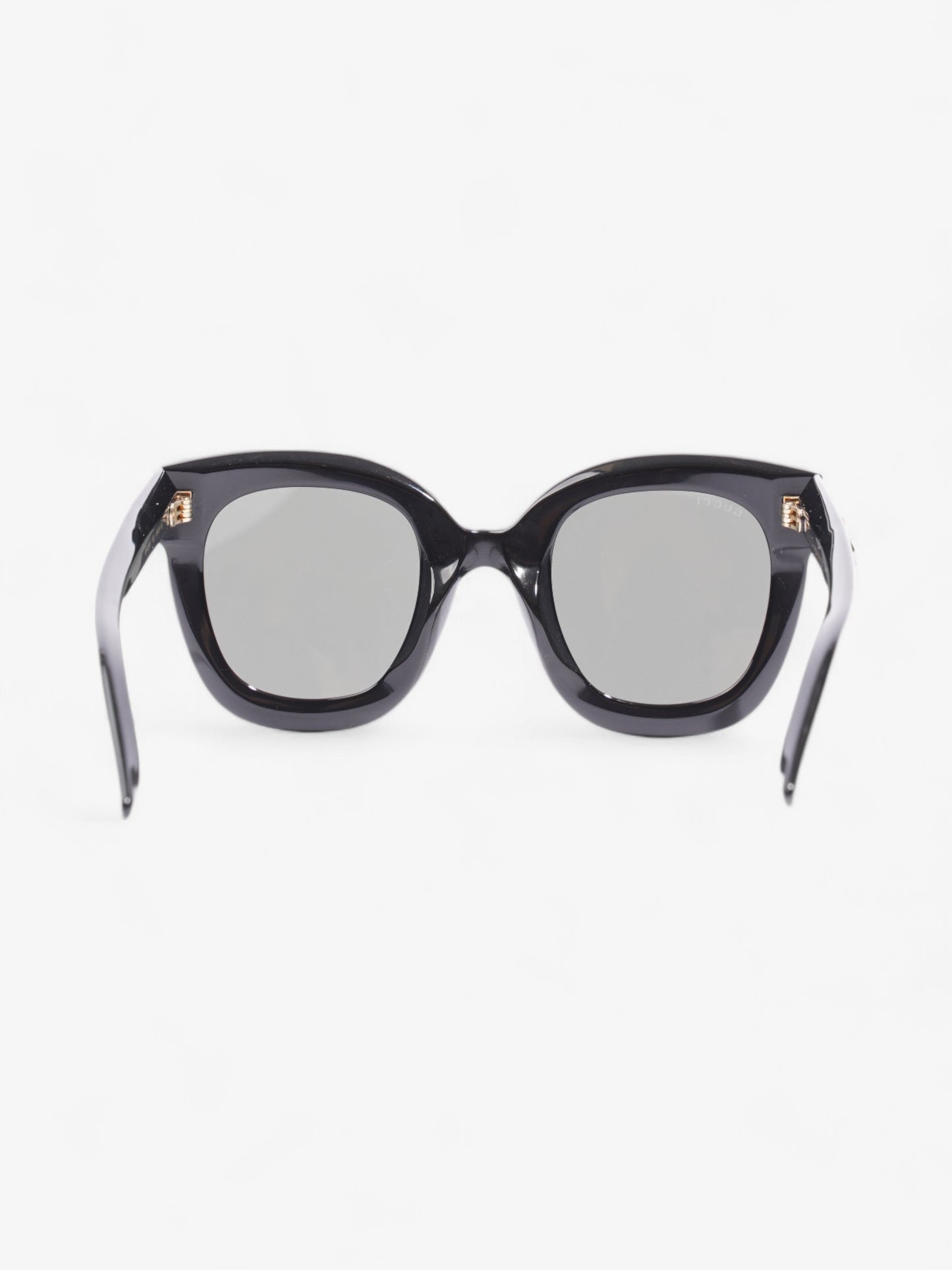 Gucci GG Star Detail Rounded Frame Sunglasses Black Acetate 140mm