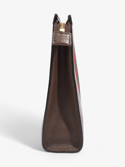 Gucci Ophidia Pouch Beige  / Brown / Green Coated Canvas