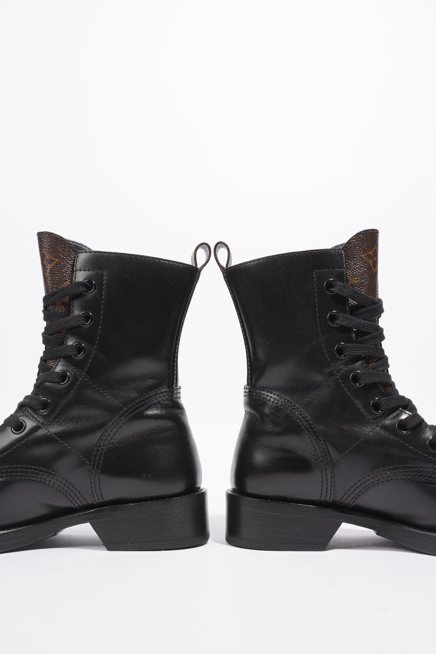 Louis Vuitton Metropolis Flat Rangers Black / Monogram Leather EU 37.5 UK 4.5