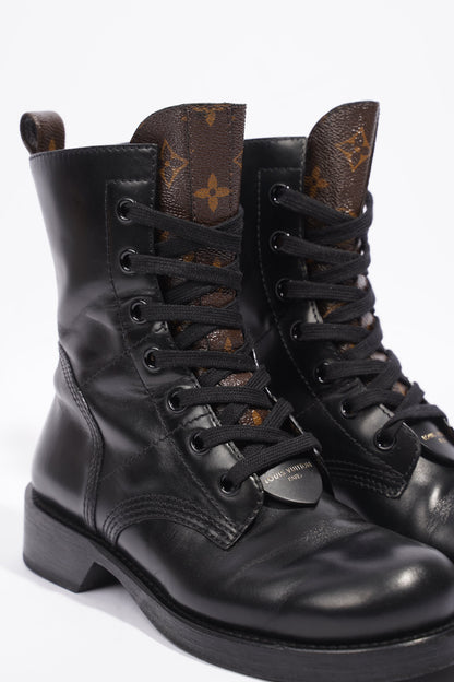 Louis Vuitton Metropolis Flat Rangers Black / Monogram Leather EU 37.5 UK 4.5