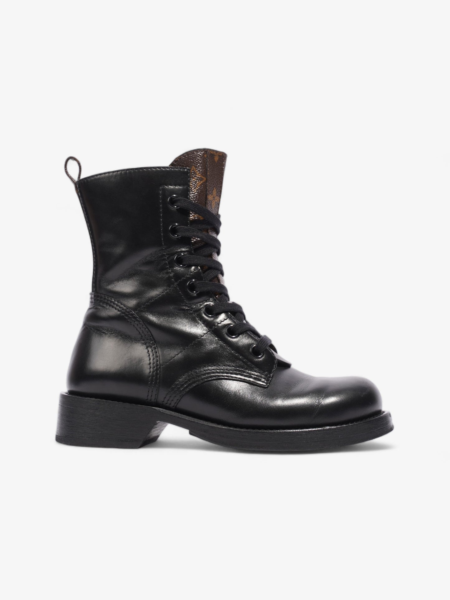 Louis Vuitton Metropolis Flat Rangers Black / Monogram Leather EU 37.5 UK 4.5