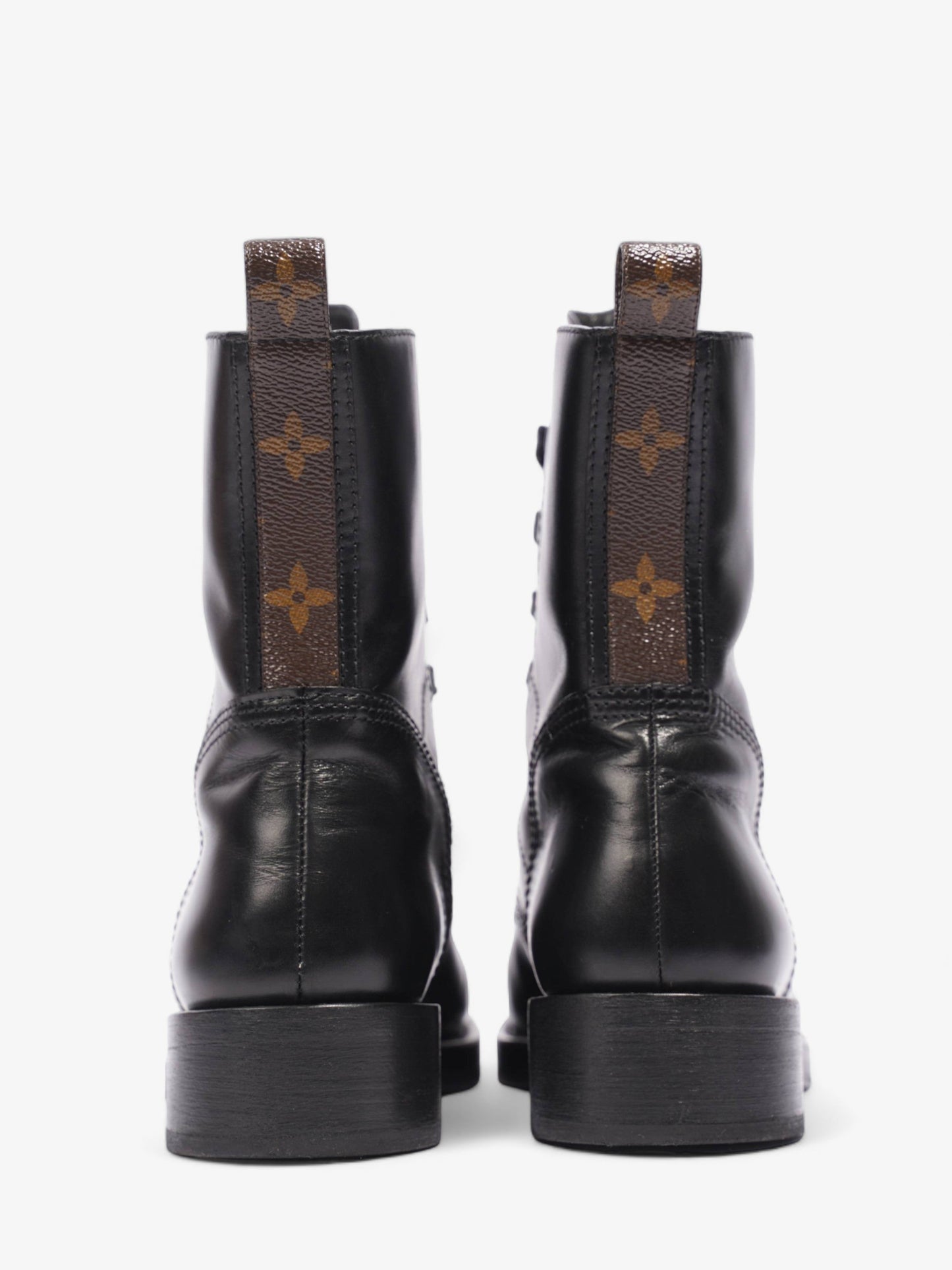 Louis Vuitton Metropolis Flat Rangers Black / Monogram Leather EU 37.5 UK 4.5