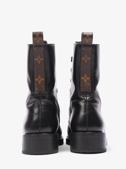 Louis Vuitton Metropolis Flat Rangers Black / Monogram Leather EU 37.5 UK 4.5