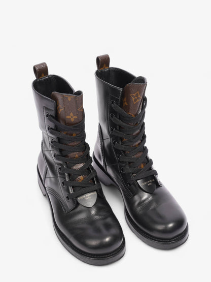 Louis Vuitton Metropolis Flat Rangers Black / Monogram Leather EU 37.5 UK 4.5
