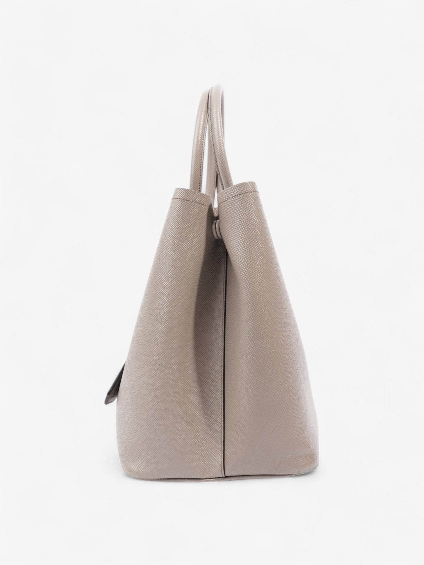 Prada Galleria Grey Saffiano Leather Large