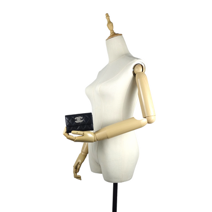 Chanel 23P XL Caviar Leather Card Holder