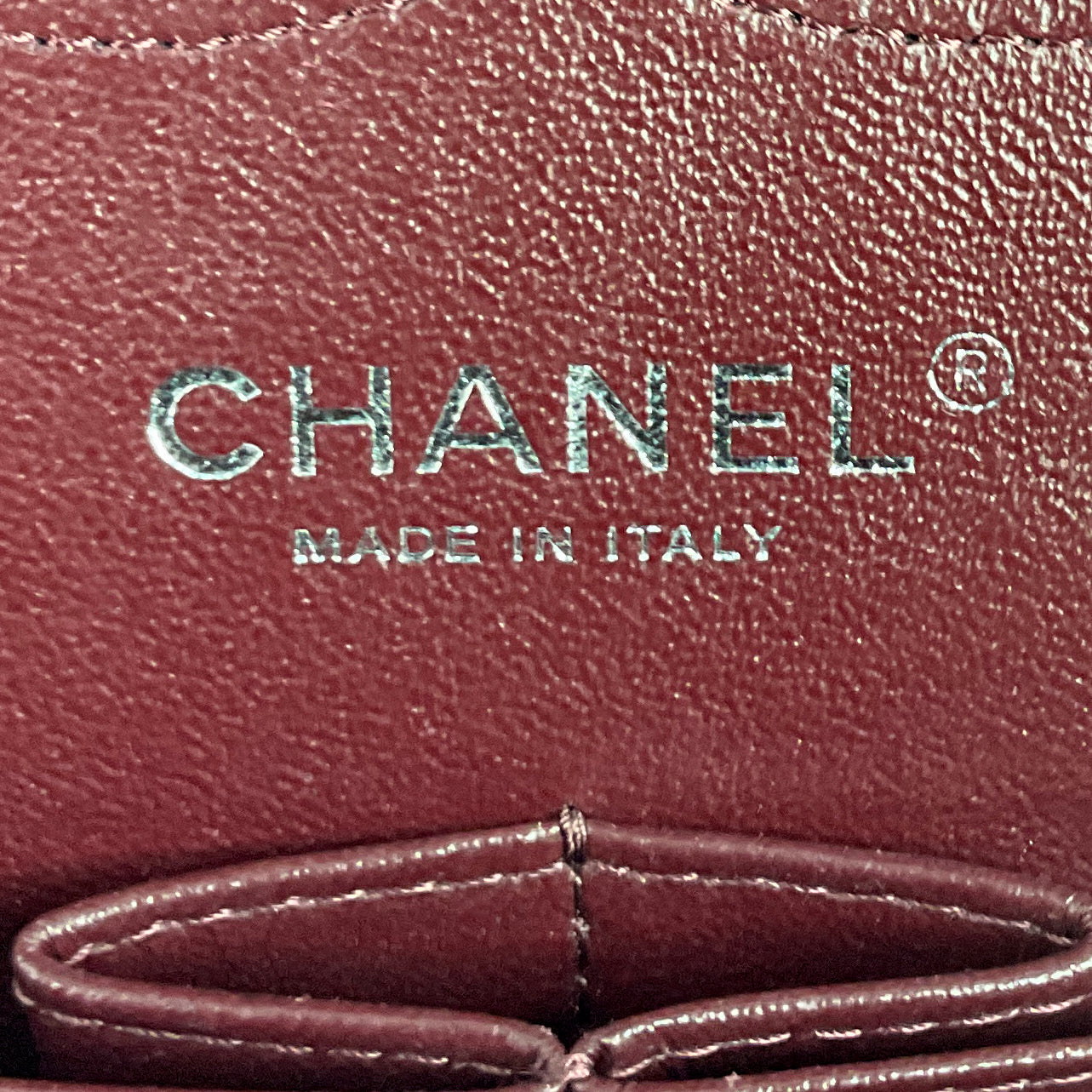 Chanel Double Flap Quilted Caviar Leather Bag