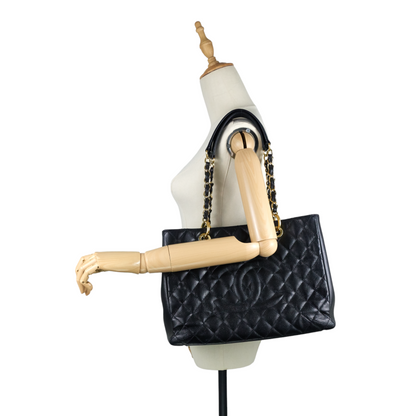 Chanel Grand Shopping Tote GST Large Caviar Leather Bag