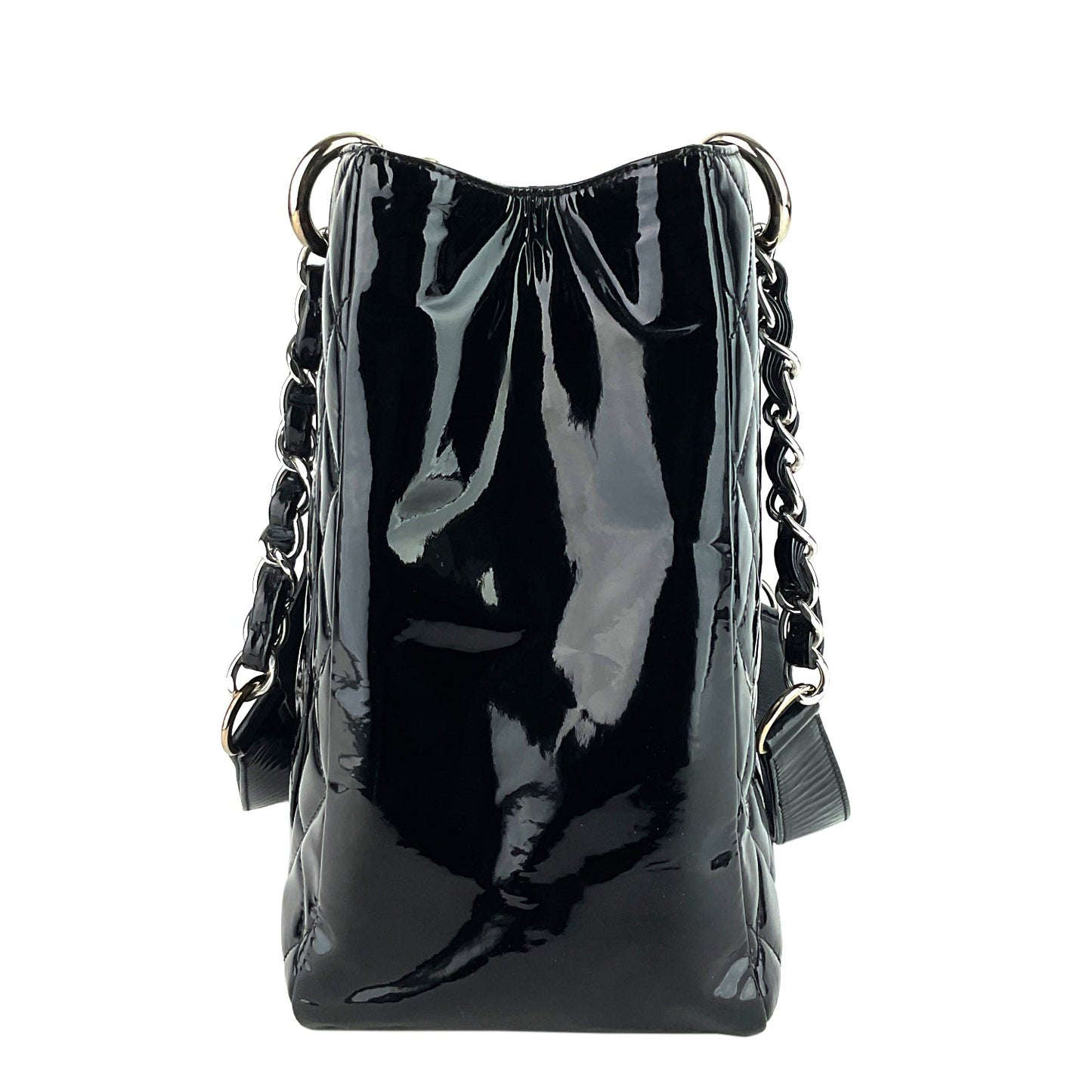 Chanel Grand Shopping Tote GST Patent Leather Bag