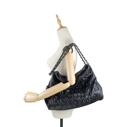 Chanel Perforated Ultimate Soft Leather Hobo Bag