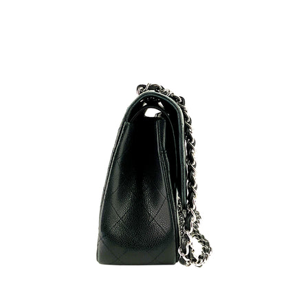 Chanel Double Flap Quilted Caviar Leather Bag
