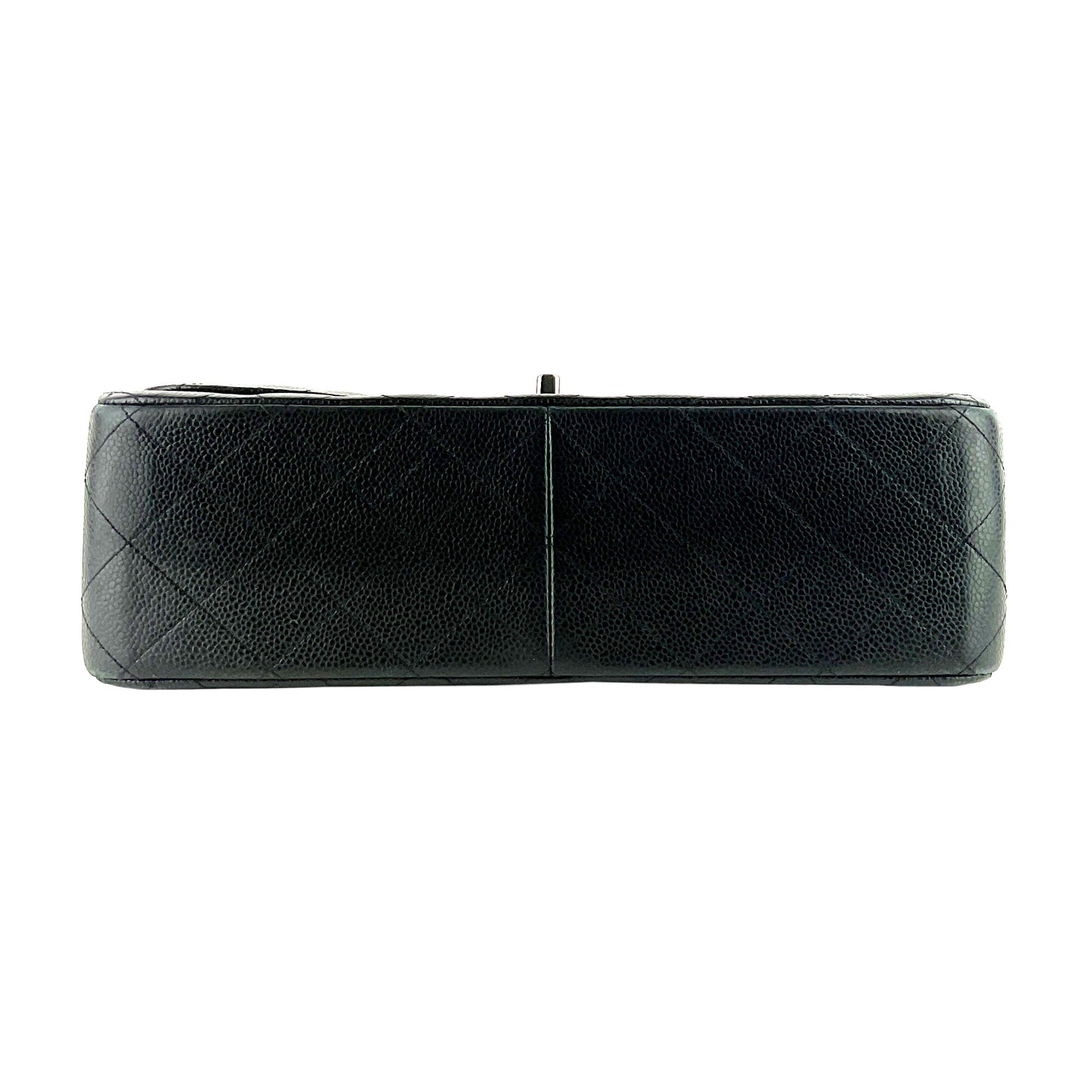 Chanel Double Flap Quilted Caviar Leather Bag