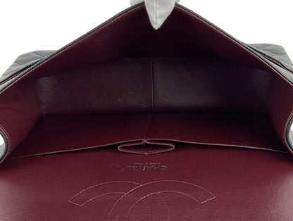 Chanel Double Flap Quilted Caviar Leather Bag