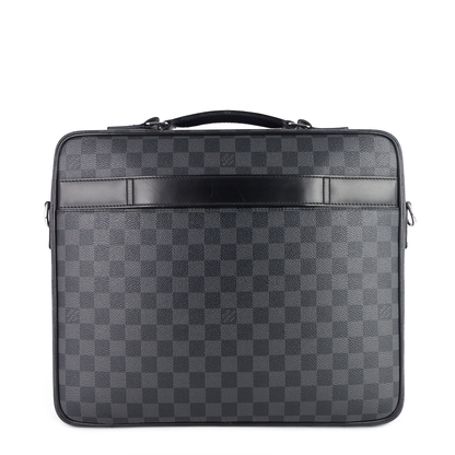 Louis Vuitto Steeve Damier Graphite Canvas Briefcase Bag