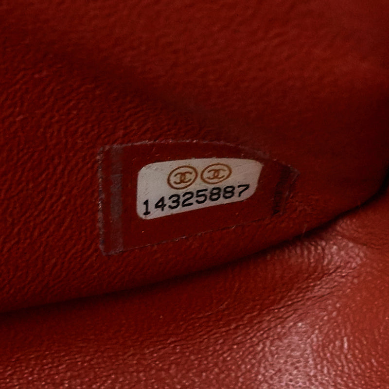 Chanel Double Flap Quilted Caviar Leather Bag