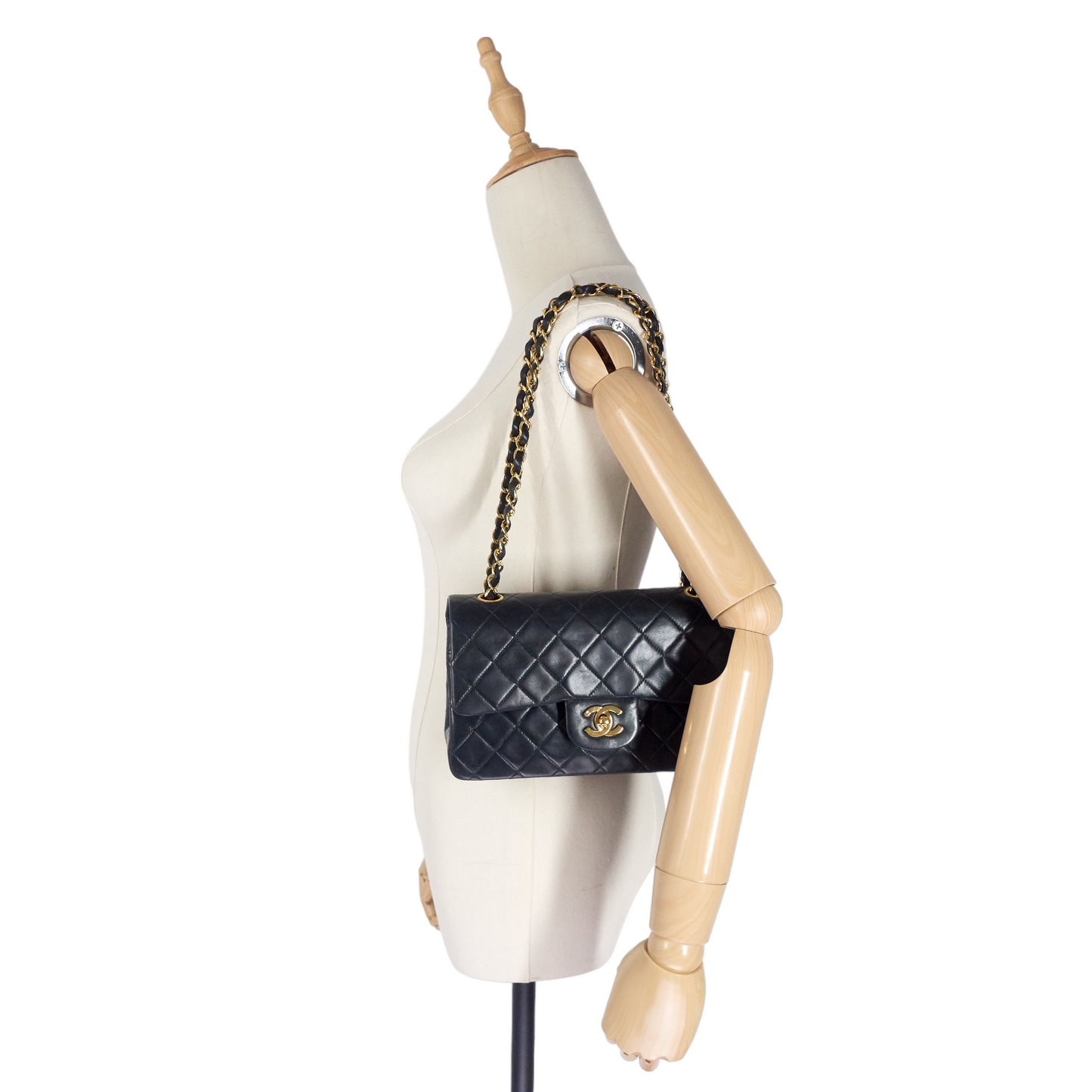 Chanel Classic Double Flap Small Lambskin Leather Bag