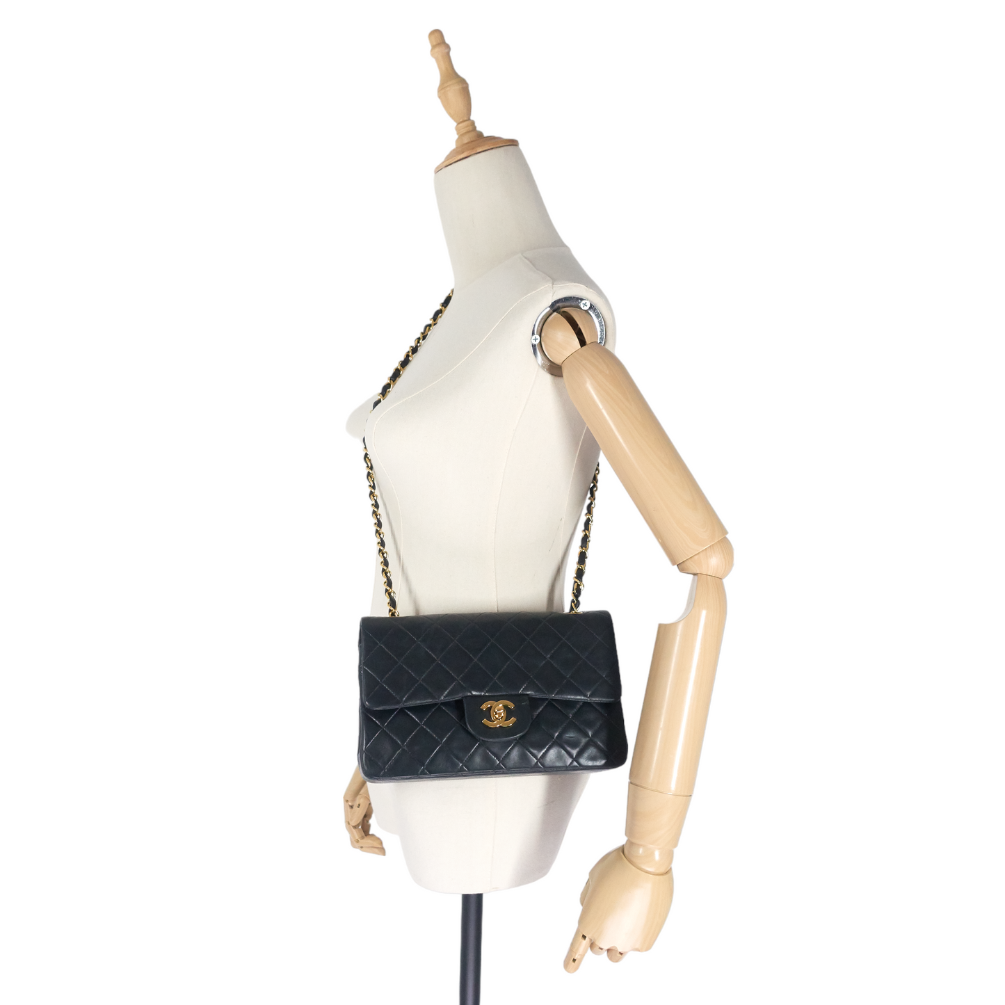 Chanel Classic Double Flap Small Lambskin Leather Bag
