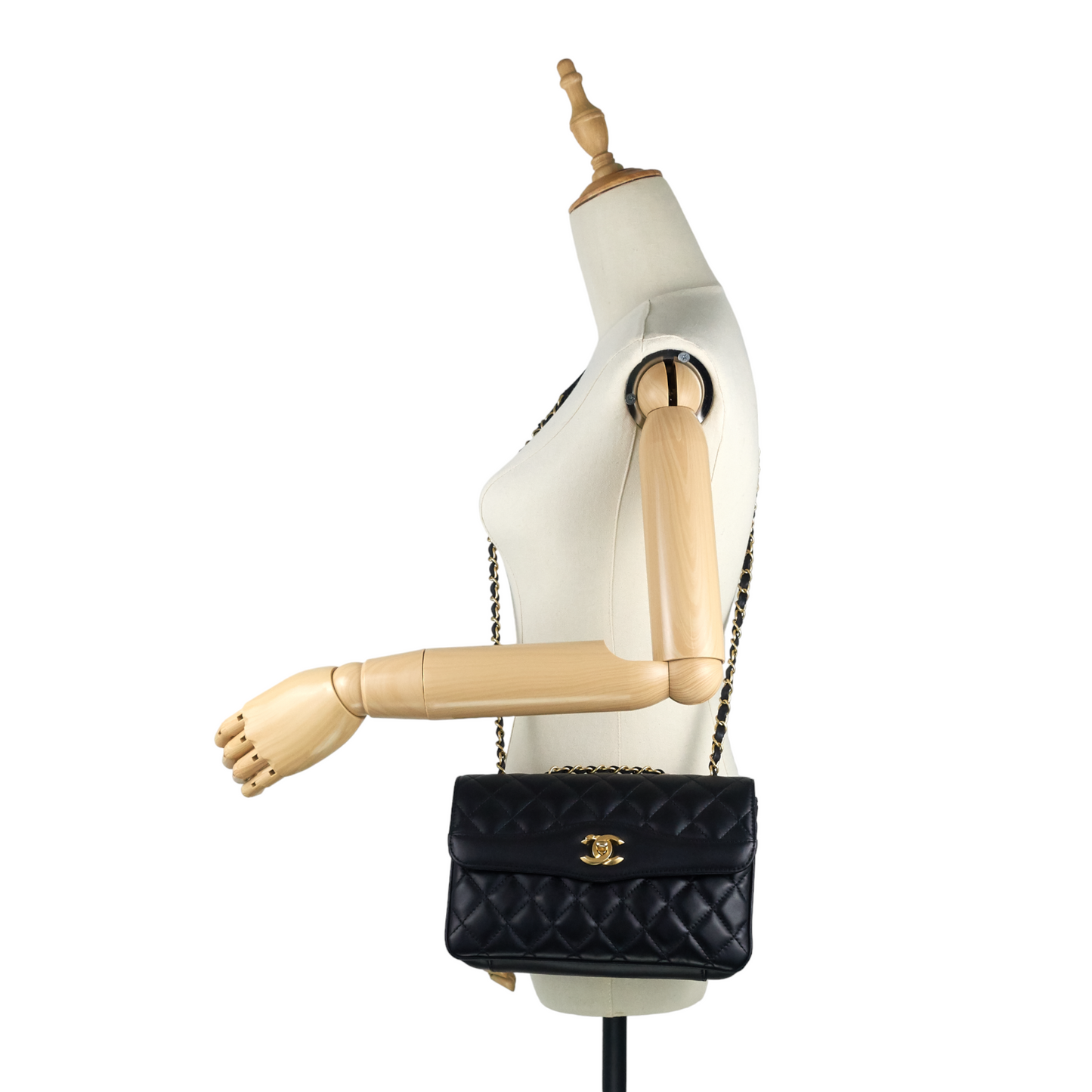 Chanel Coco Vintage Quilted Lambskin Leather Flap Bag