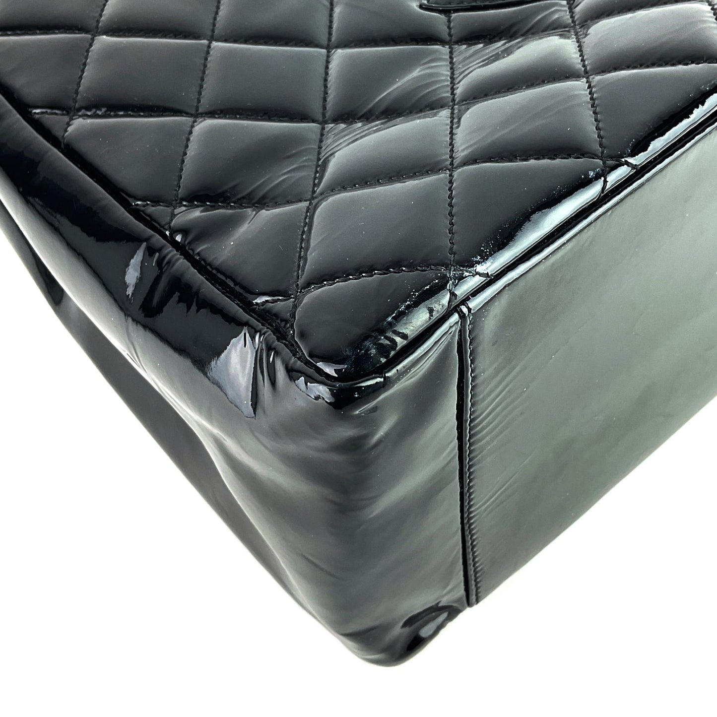 Chanel Grand Shopping Tote GST Patent Leather Bag