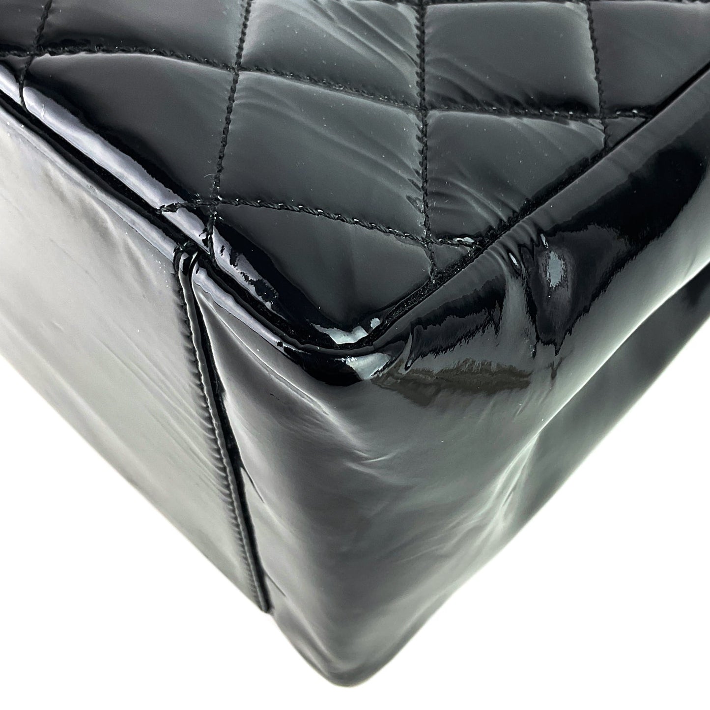 Chanel Grand Shopping Tote GST Patent Leather Bag