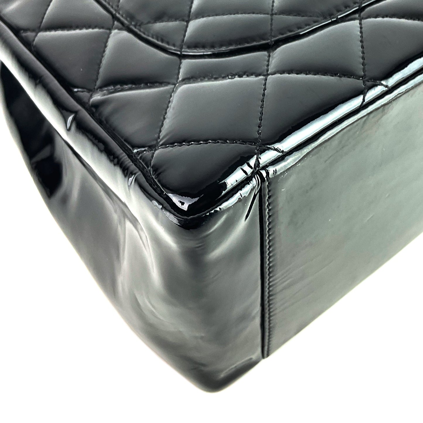 Chanel Grand Shopping Tote GST Patent Leather Bag