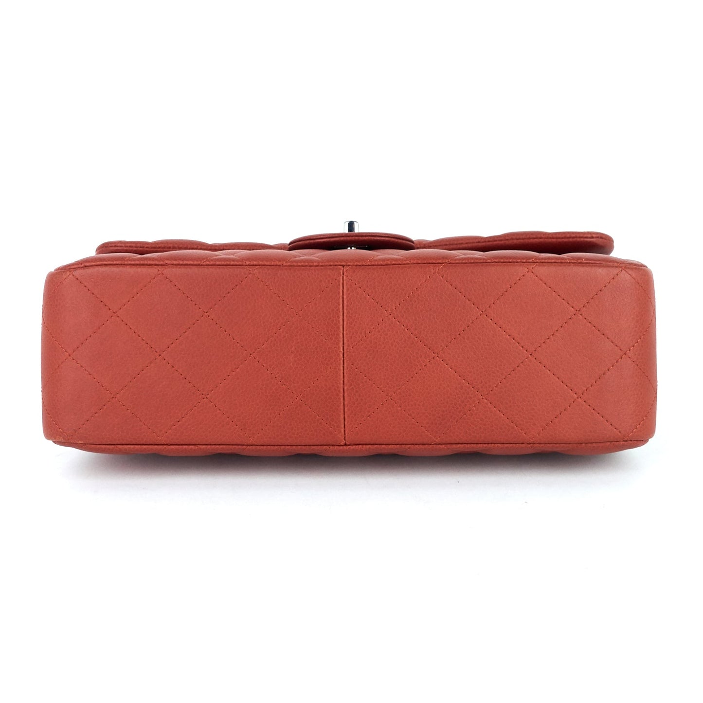 Chanel Double Flap Quilted Caviar Leather Bag