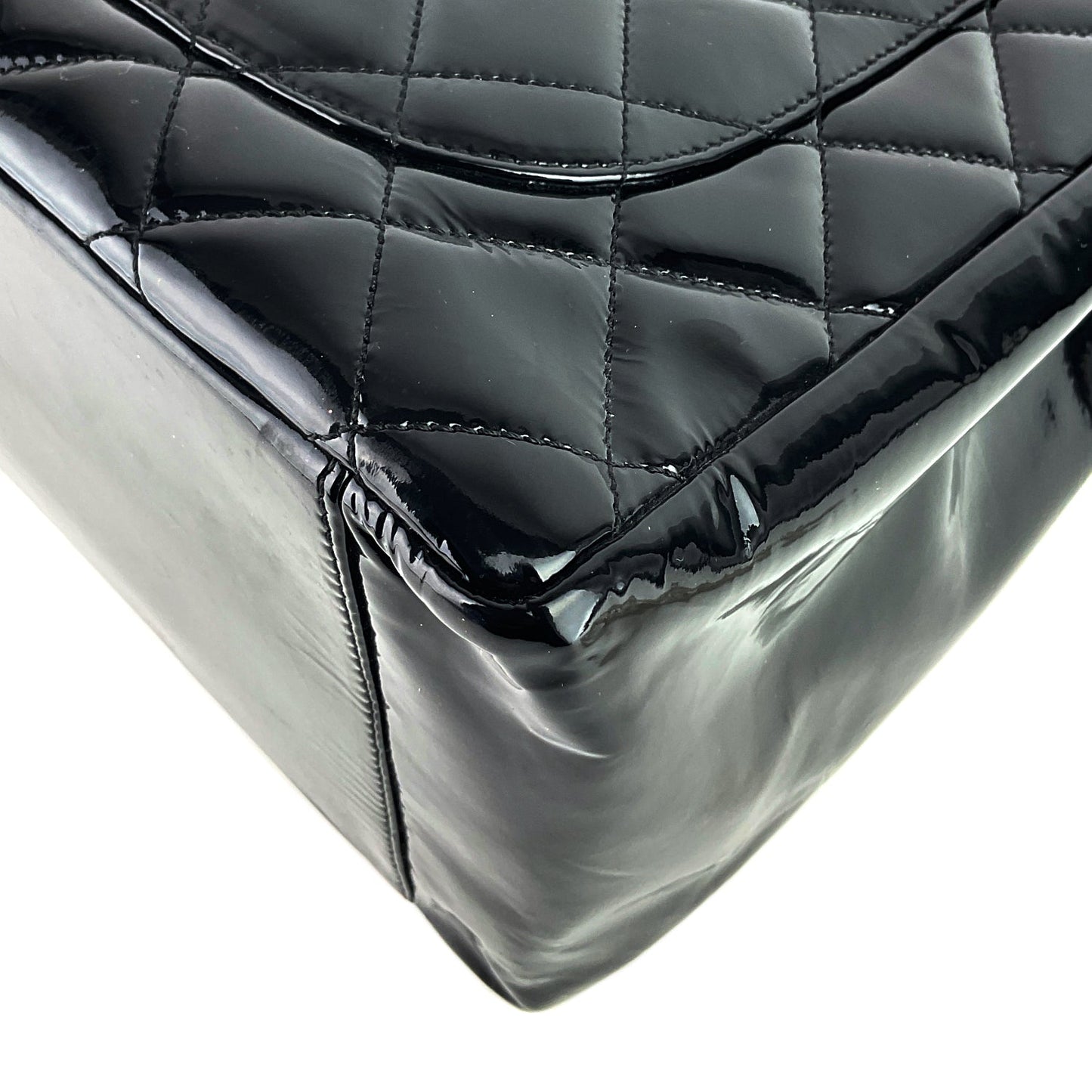 Chanel Grand Shopping Tote GST Patent Leather Bag