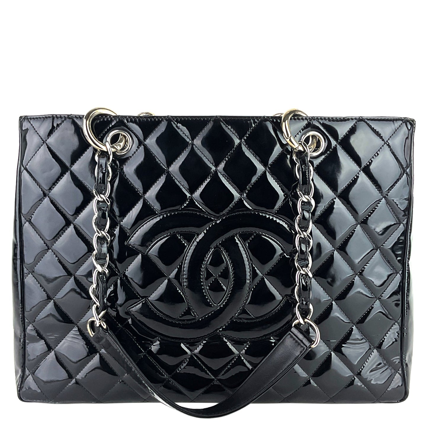 Chanel Grand Shopping Tote GST Patent Leather Bag