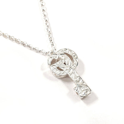 Gucci Double G Key Pendant 925 Silver Necklace