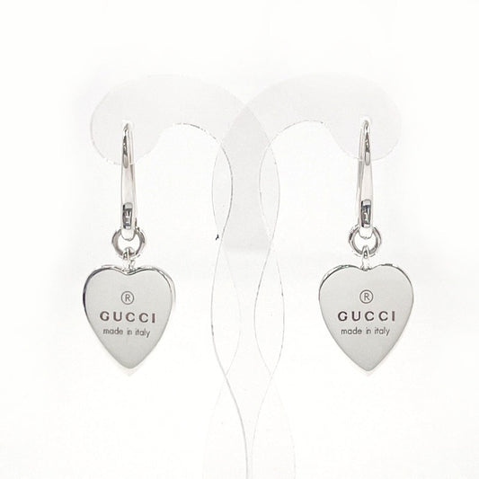 Gucci Trademark Heart Silver 925 Earrings