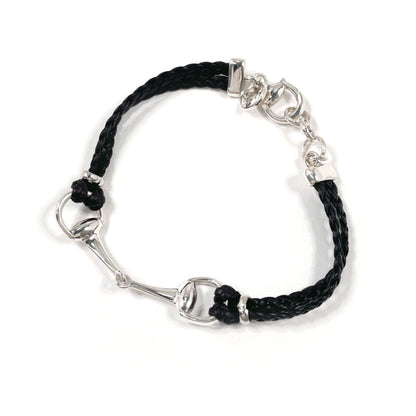 Gucci Horsebit Silver 925 Leather Bracelet