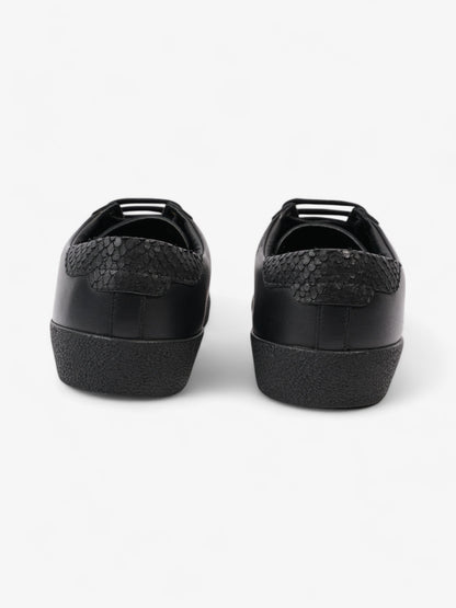 Saint Laurent Embroidered Sneakers Black Leather EU 40 UK 6