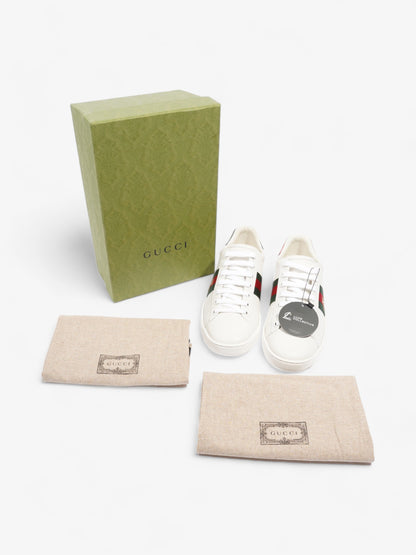 Gucci Ace Sneakers with Bee White / Red / Green Leather EU 39 UK 6
