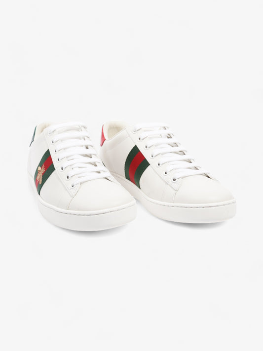 Gucci Ace Sneakers with Bee White / Red / Green Leather EU 39 UK 6